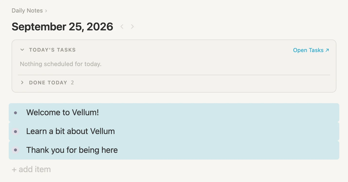 The three welcome lines selected, each one highlighted